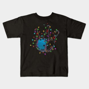 Bowling Christmas Kids T-Shirt